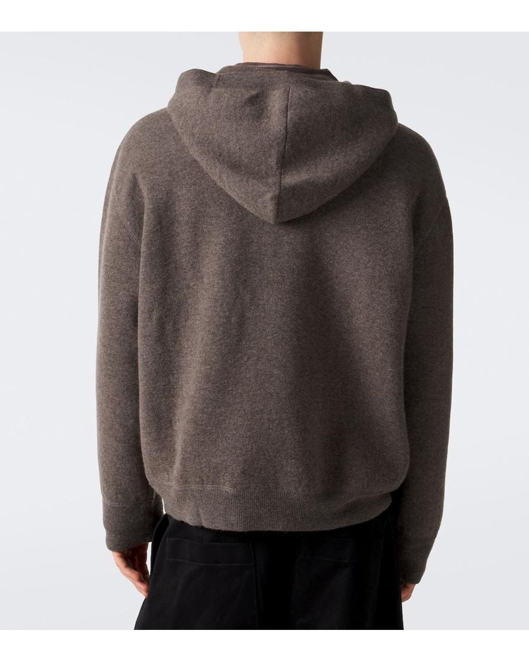 Studio Nicholson Gray Wool And Cashmere Hoodie for men