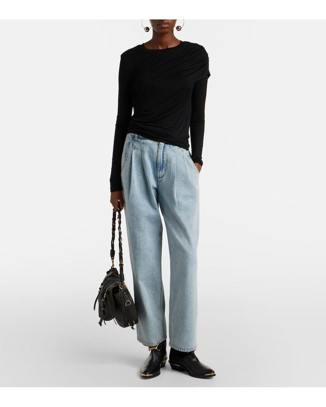 Isabel Marant Blue Ilsa Straight Jeans