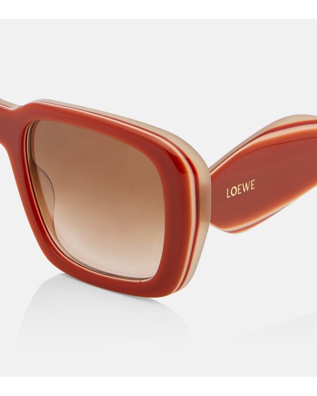 Loewe Brown Signature Square Sunglasses