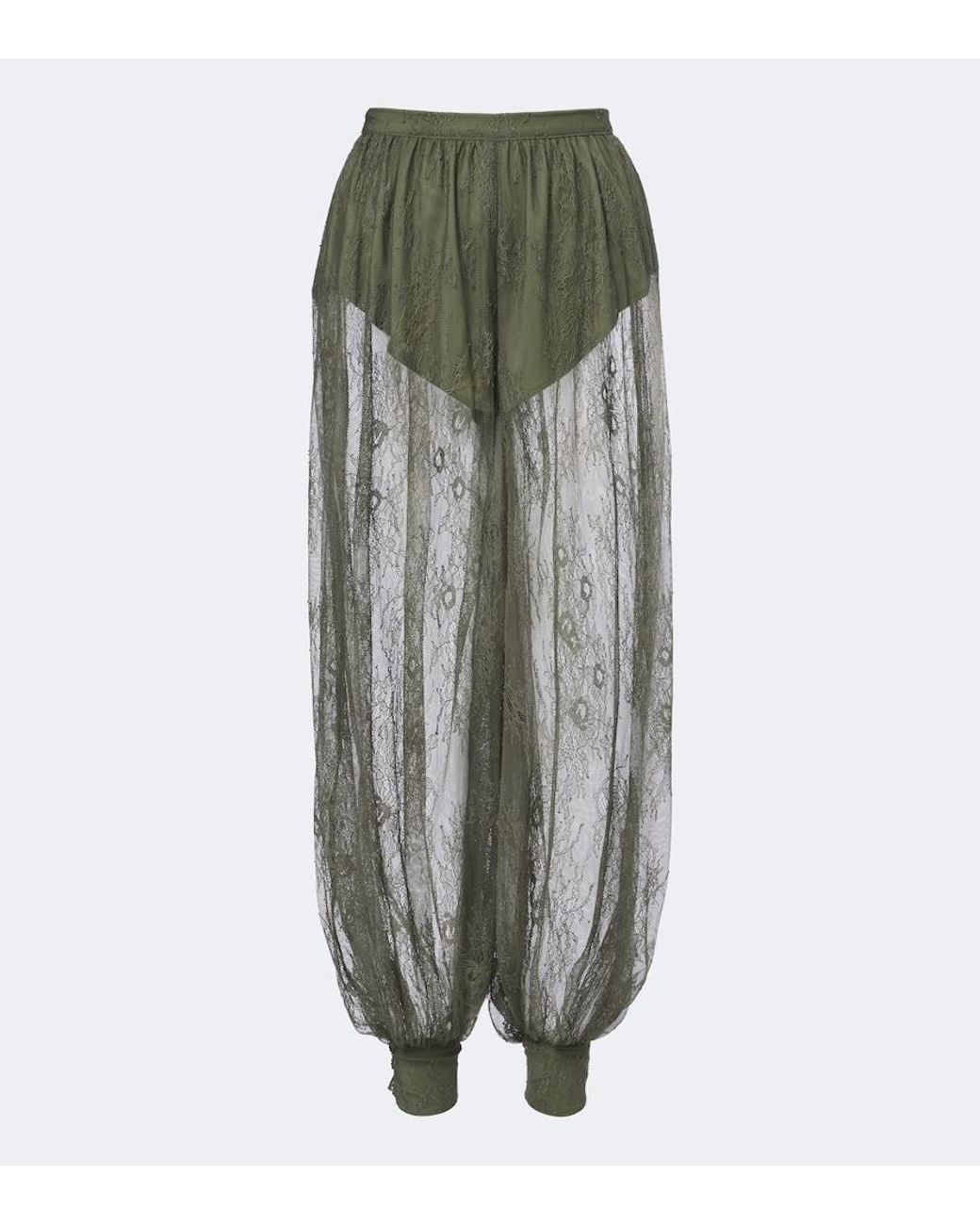 Bananhot Gray Kendall Lace Balloon Pants