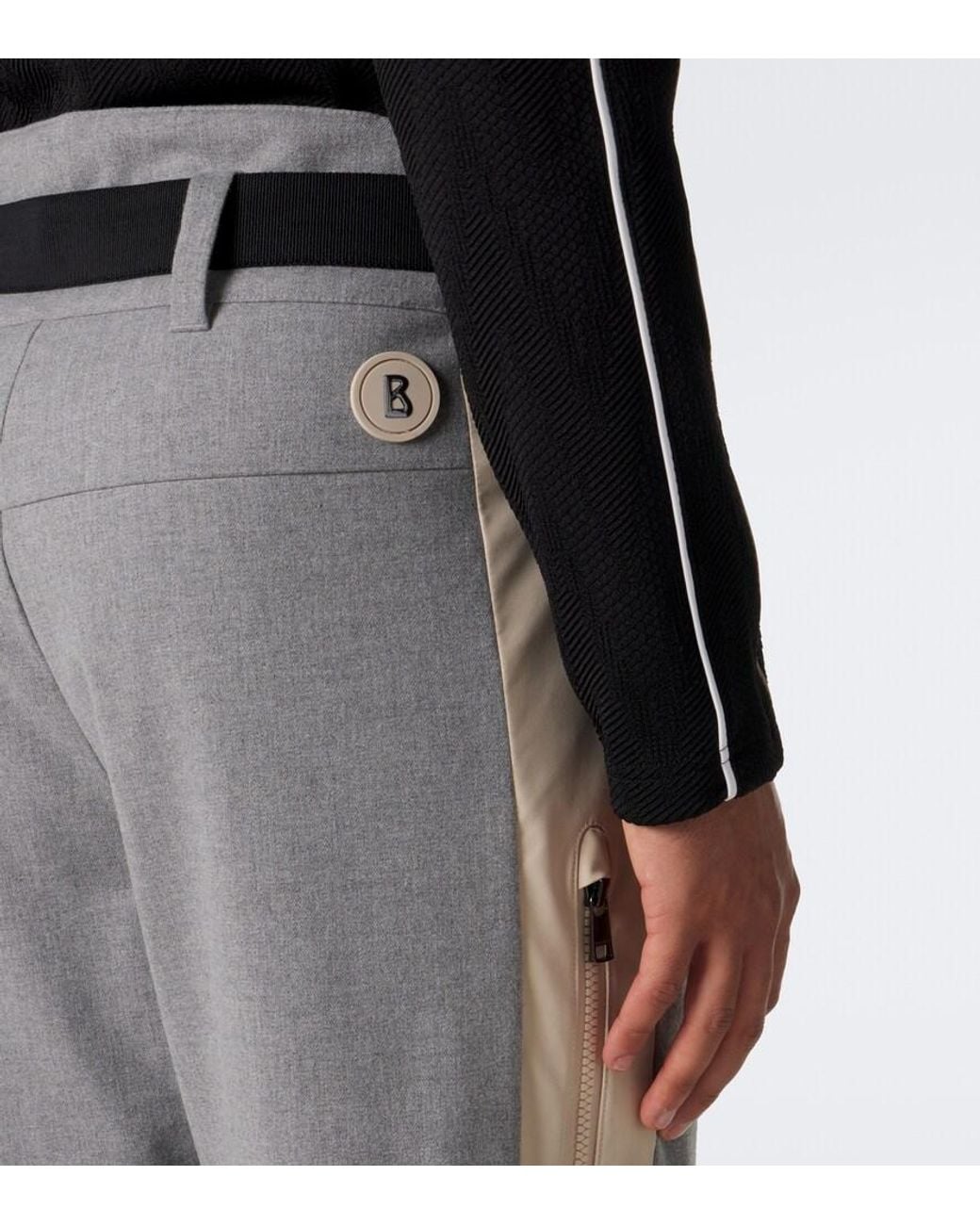 Bogner Gray Firat Belted Ski Pants for men