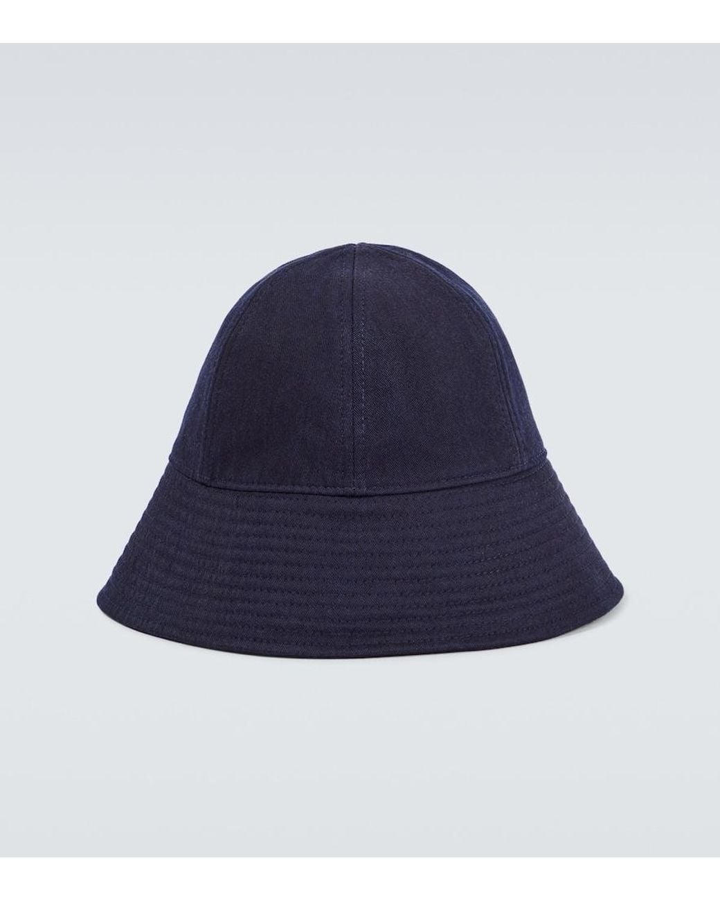 Jil Sander Blue Cotton Bucket Hat for men