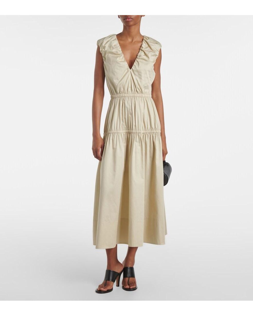 Joseph Natural Cotton Midi Dress