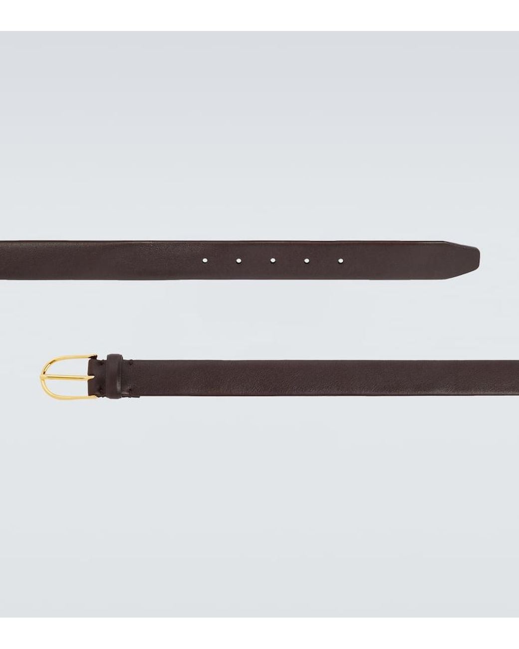 Rubinacci Metallic Leather Belt for men