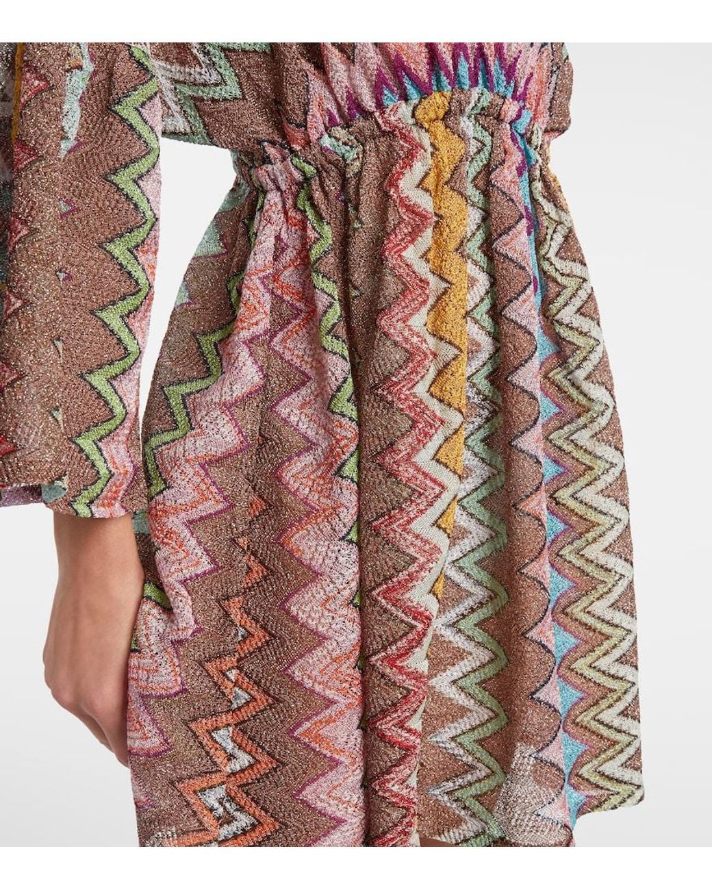 Missoni Multicolor Zigzag Lame Kaftan
