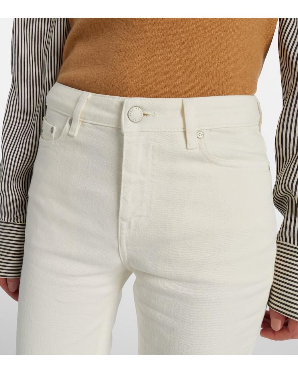 AG Jeans White Tropea Flared Jeans