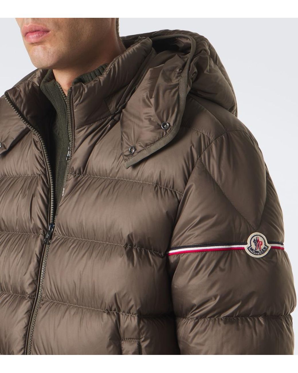 Moncler Brown Ravenlock Down Jacket for men