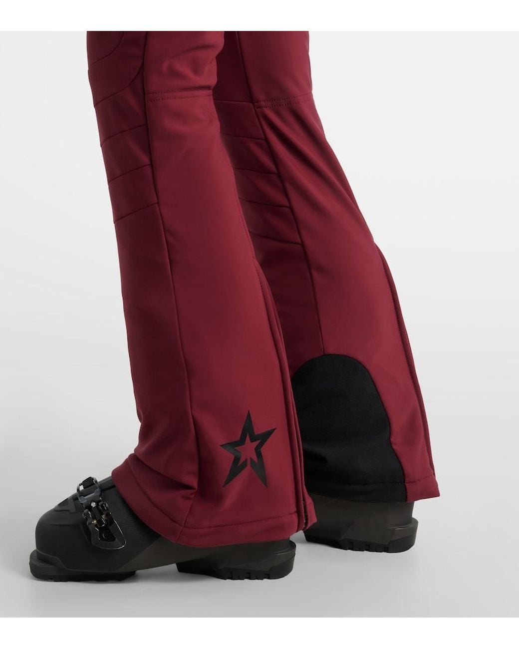 Perfect Moment Red Polar Flare Down Ski Suit
