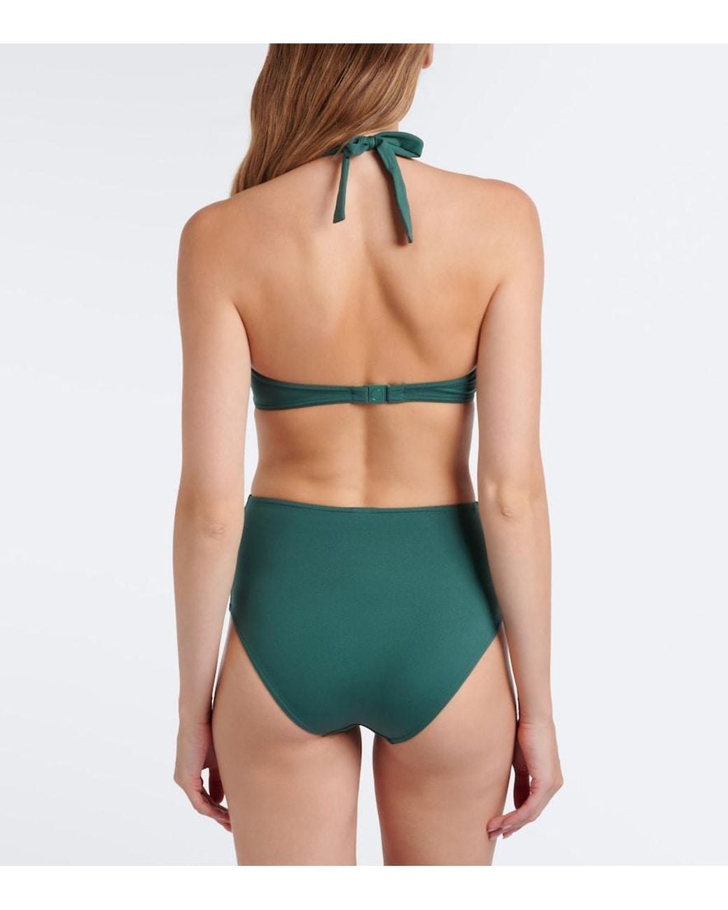 Eres Green Noctambule Halterneck Bikini Top