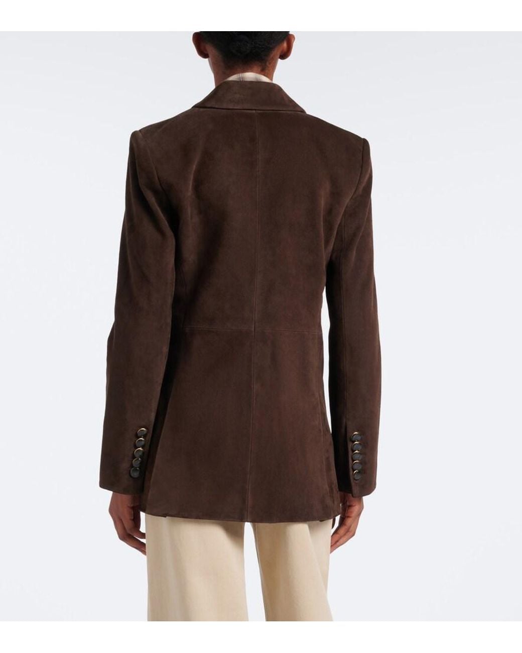Veronica Beard Brown Maci Suede Blazer