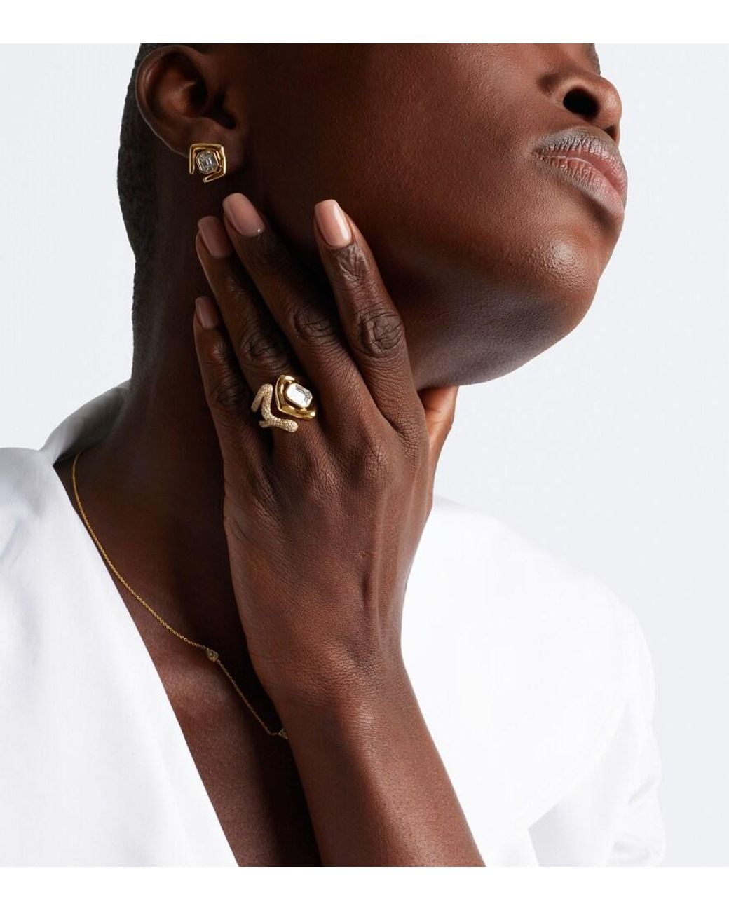 SHAY White Zar 18Kt Ring With Diamonds