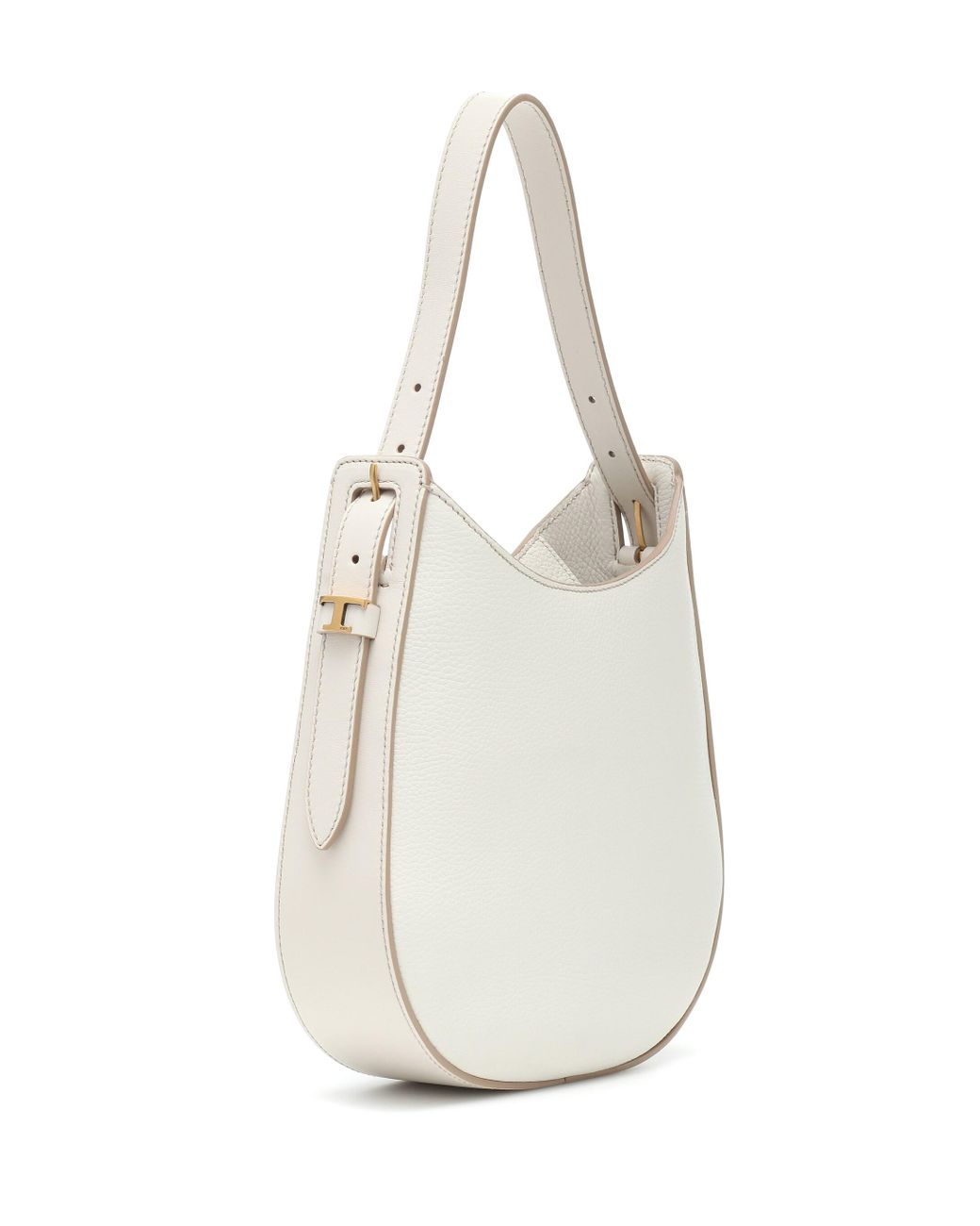ハンドバッグ TODS OBOE SMALL BAG TOD'S White Pebbled Leather Solid Oboe Bag Mini Handbag