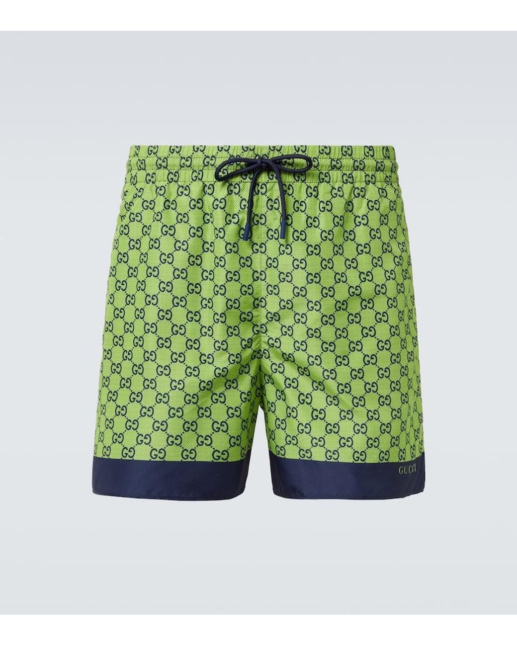 gucci-green-Gg-Supreme-Swim-