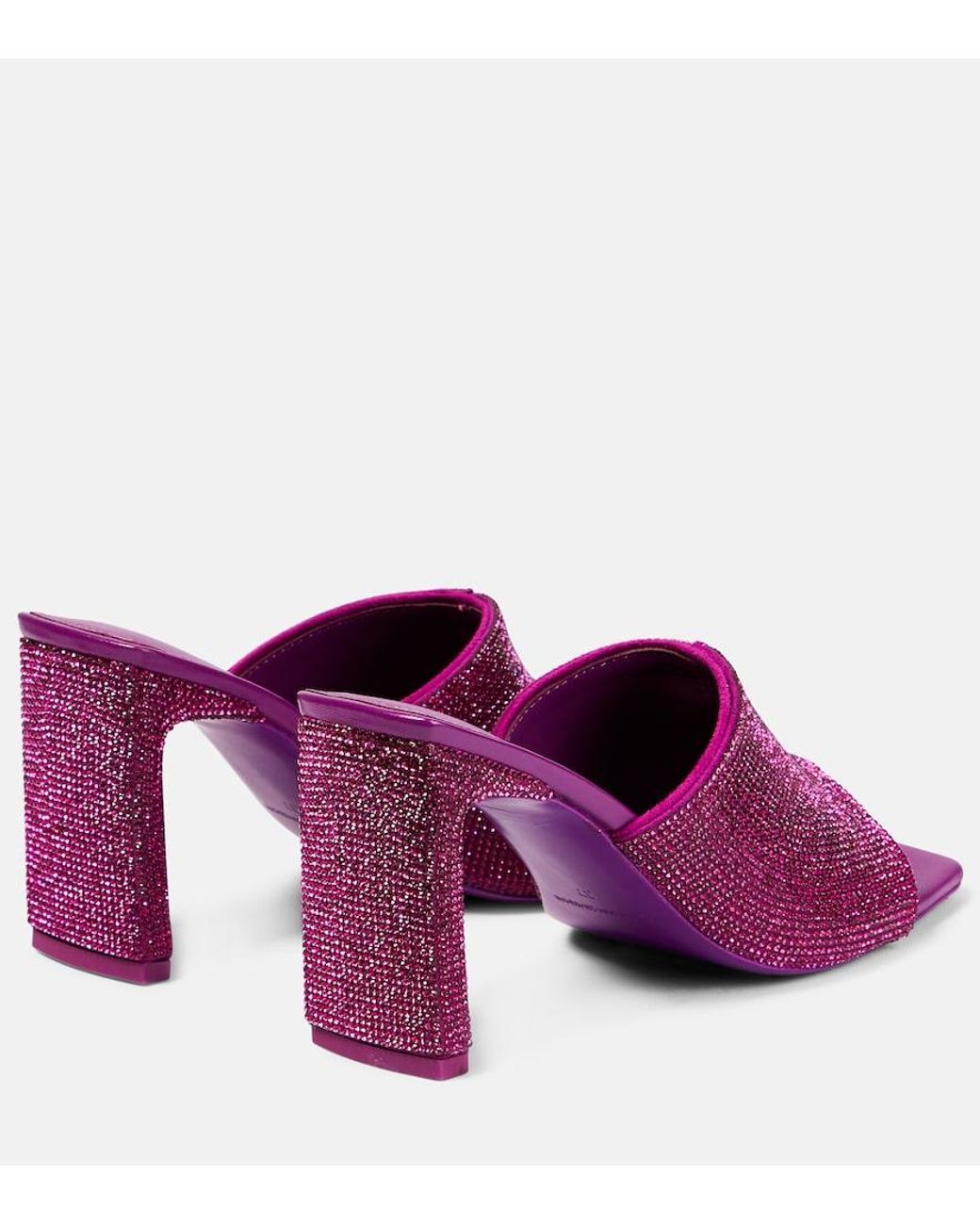 Jonathan Simkhai Purple Asia Crystal-Embellished Sandals