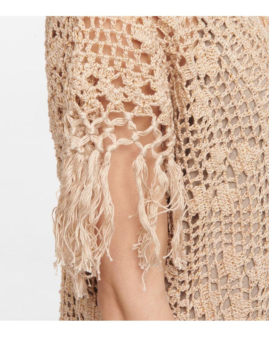 Anna Kosturova Multicolor Savannah Crochet Maxi Dress