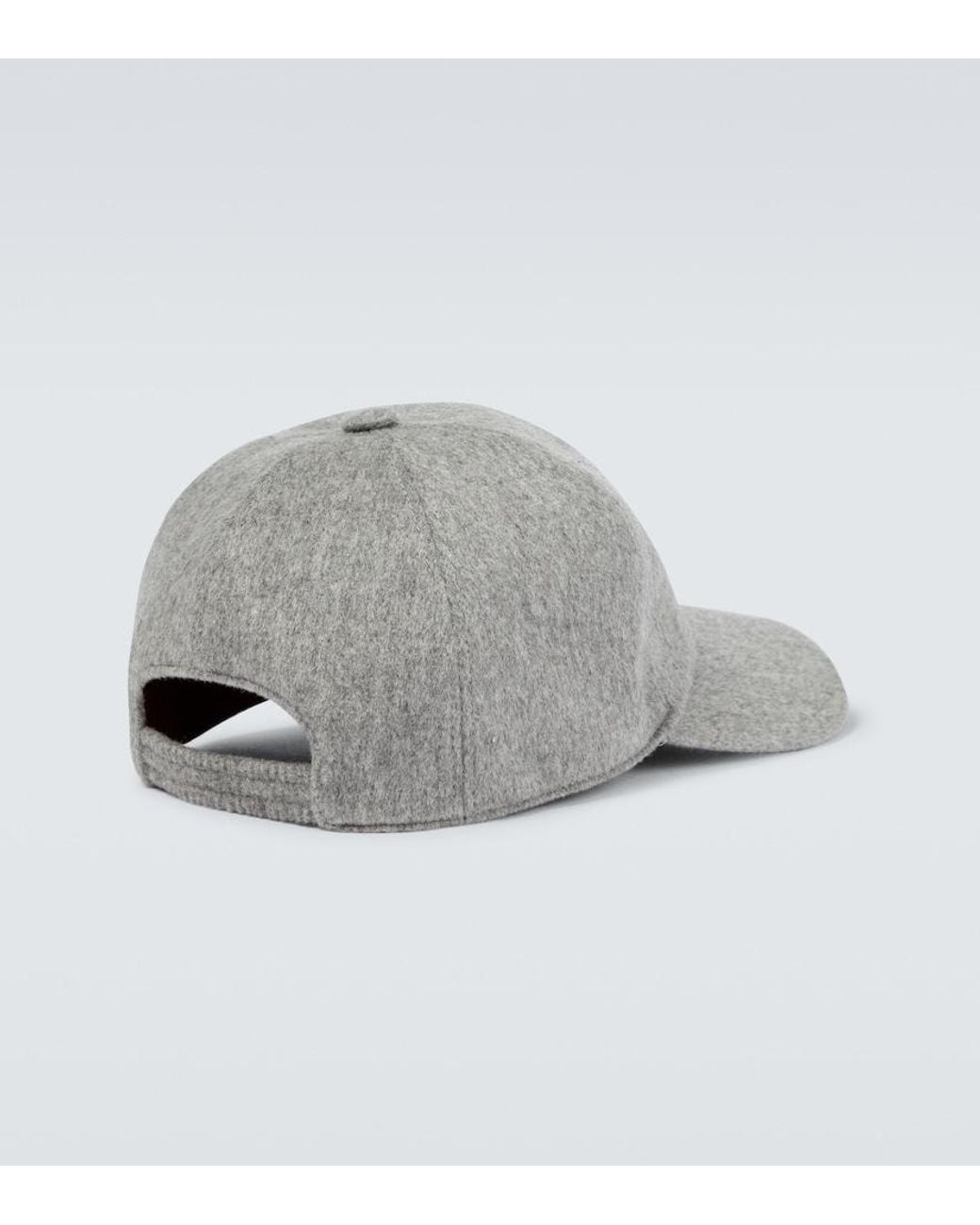 Loro Piana Baseballcap Aus Kaschmir in Gray für Herren
