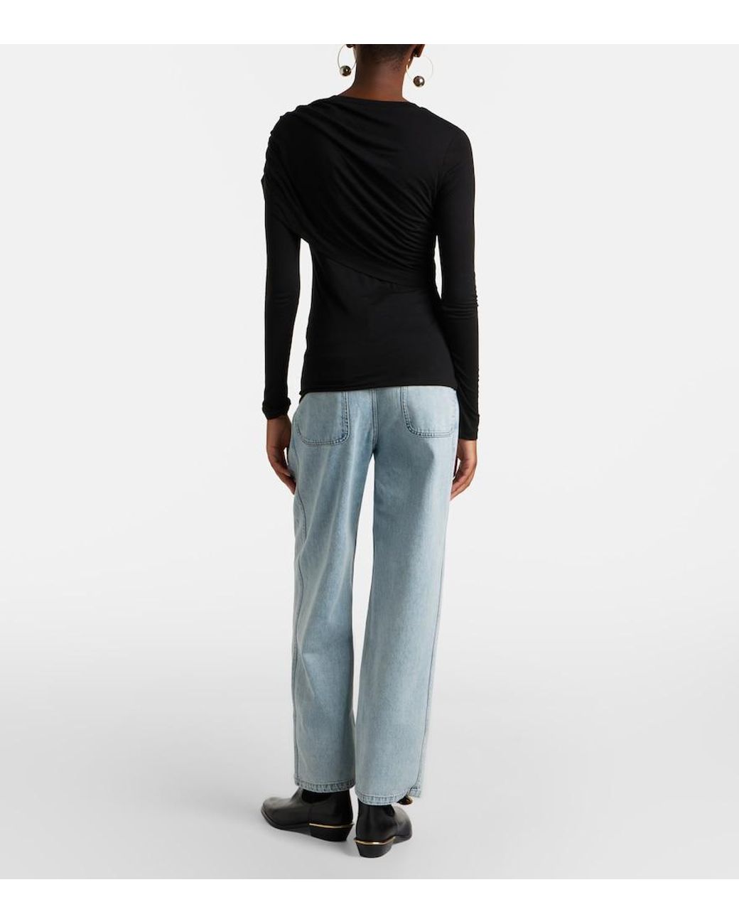 Isabel Marant Blue Ilsa Straight Jeans