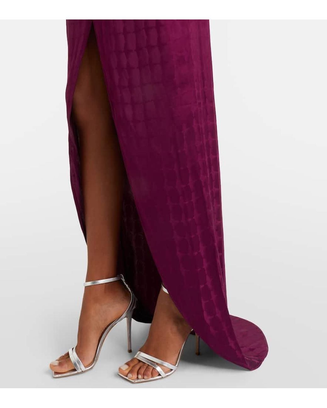 ‎Taller Marmo Purple Wickelkleid Dunaway Aus Cady