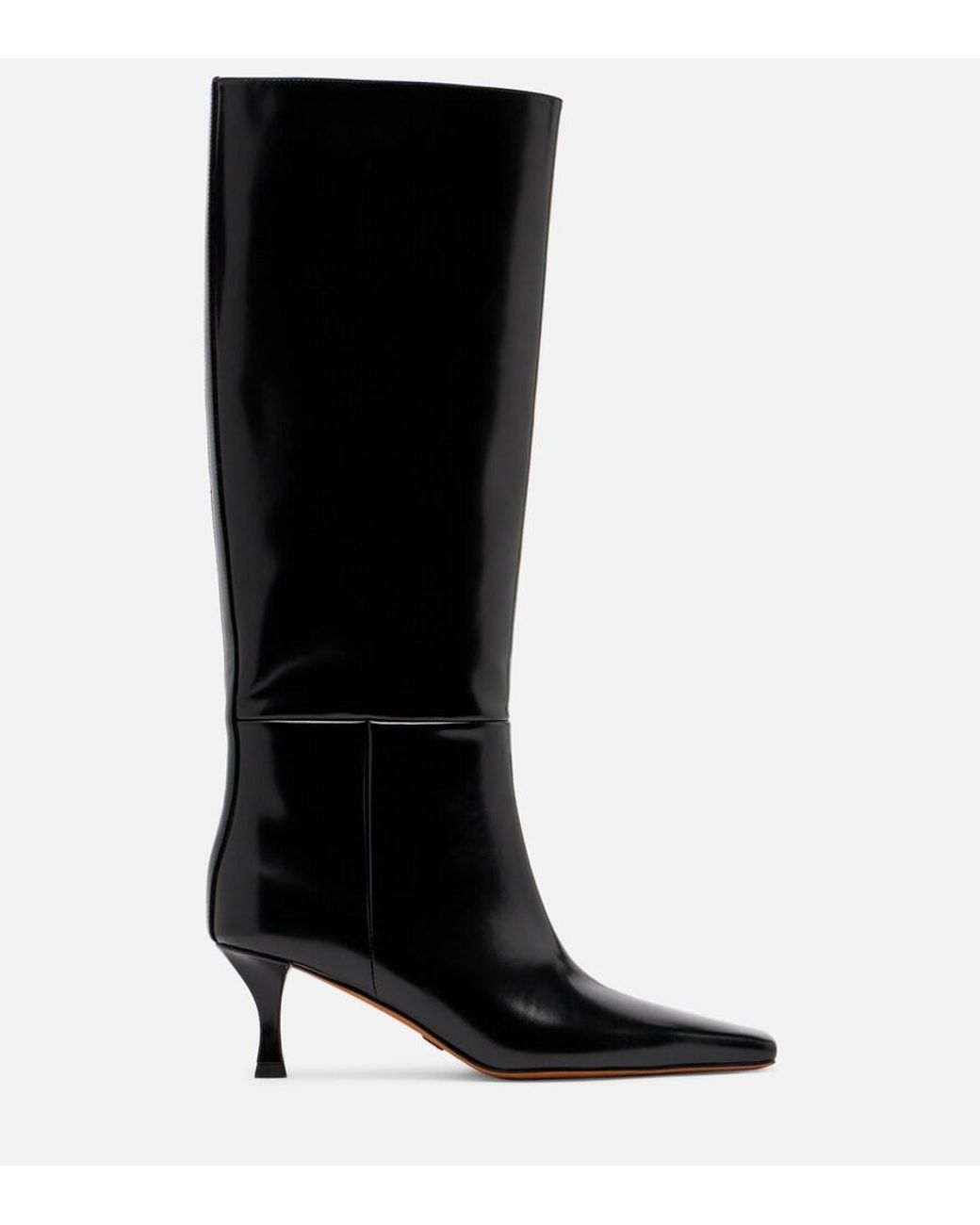 Proenza Schouler Black Leather Knee-High Boots