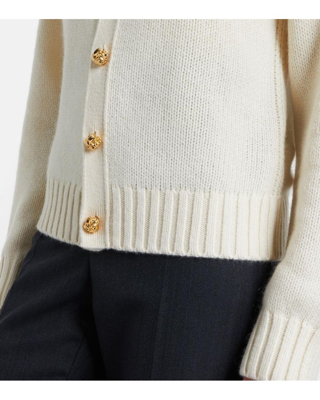 Bottega Veneta Natural Knot Cashmere Cardigan