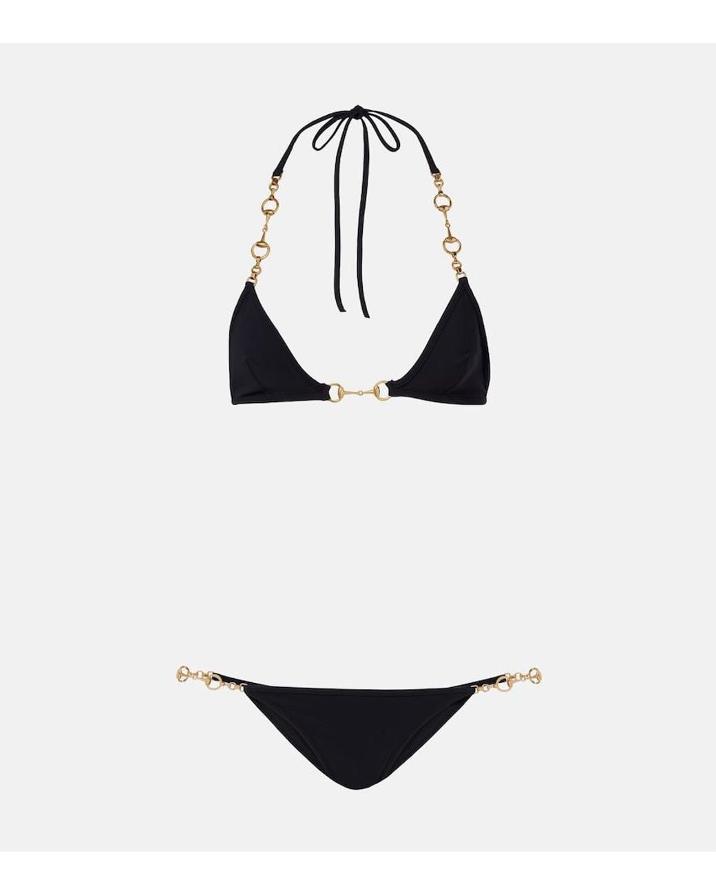 Gucci White Horsebit Bikini