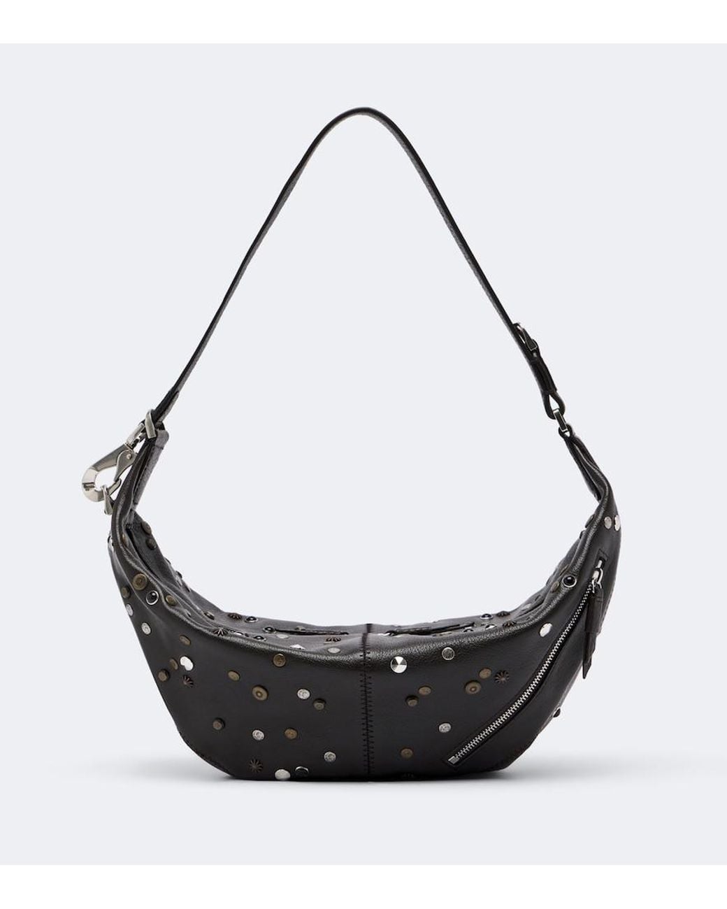 Lemaire Black Quiver Clip Mini Leather Shoulder Bag