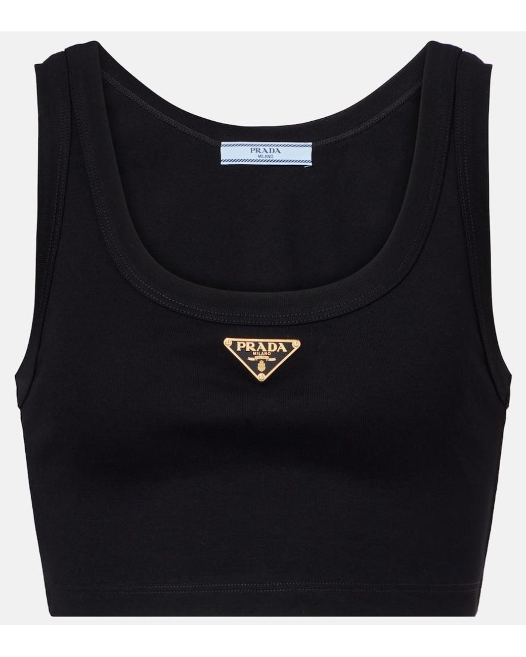 Top Cropped di Prada in Blue
