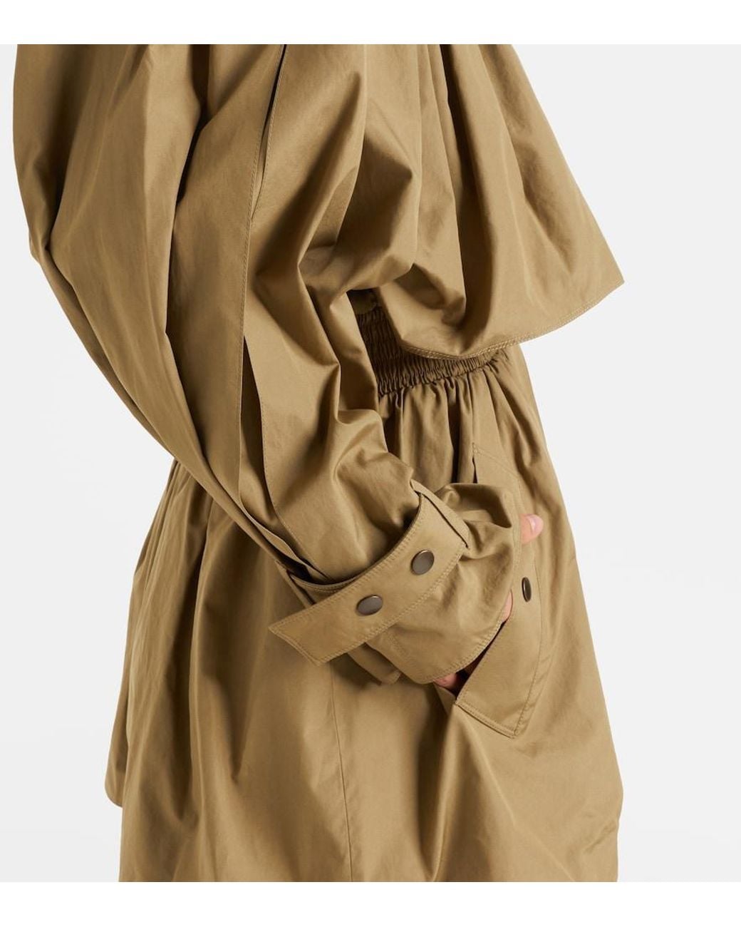 Chloé Natural Cotton Poplin Trench Coat