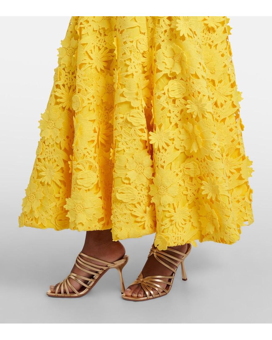 LEO LIN Yellow Juliette Maxi Dress
