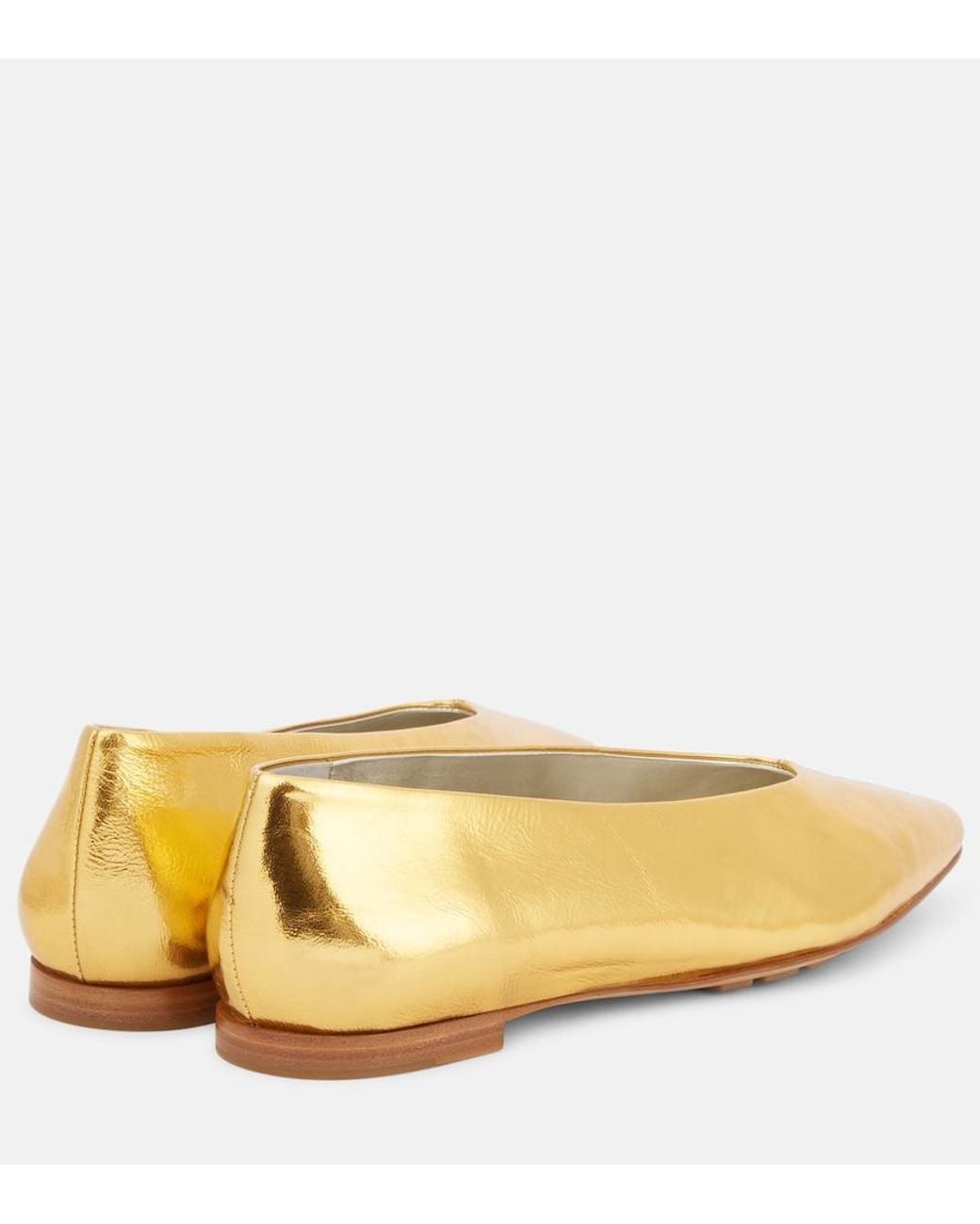 Bottega Veneta Yellow Ballet Flat