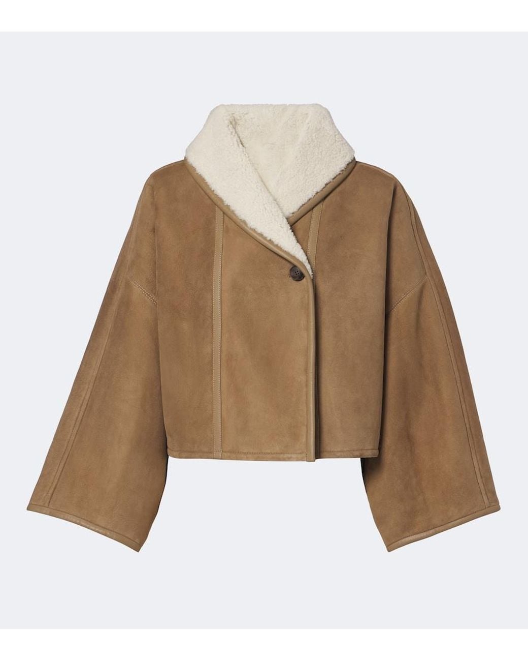 Yves Salomon Brown Leather Jacket