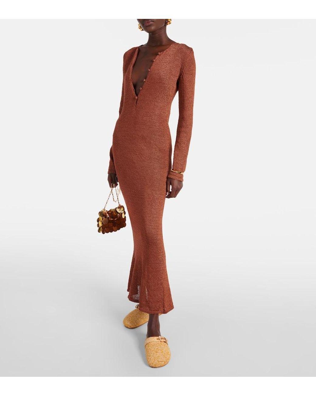 Robert Clergerie Brown Quinta Raffia Mules