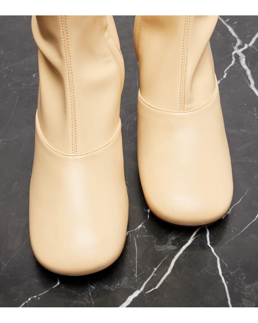 Chloé Natural Janis 80 Knee-High Boots