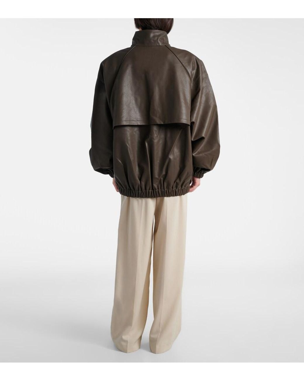Frankie Shop Brown Senta Bomber Jacket