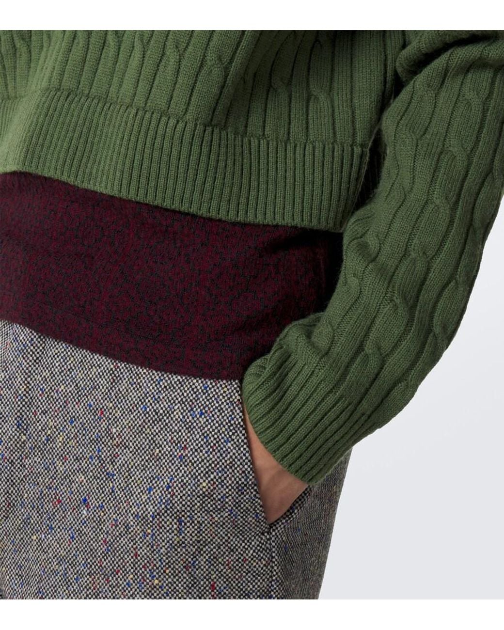 Pullover Polo di Dries Van Noten in Green da Uomo