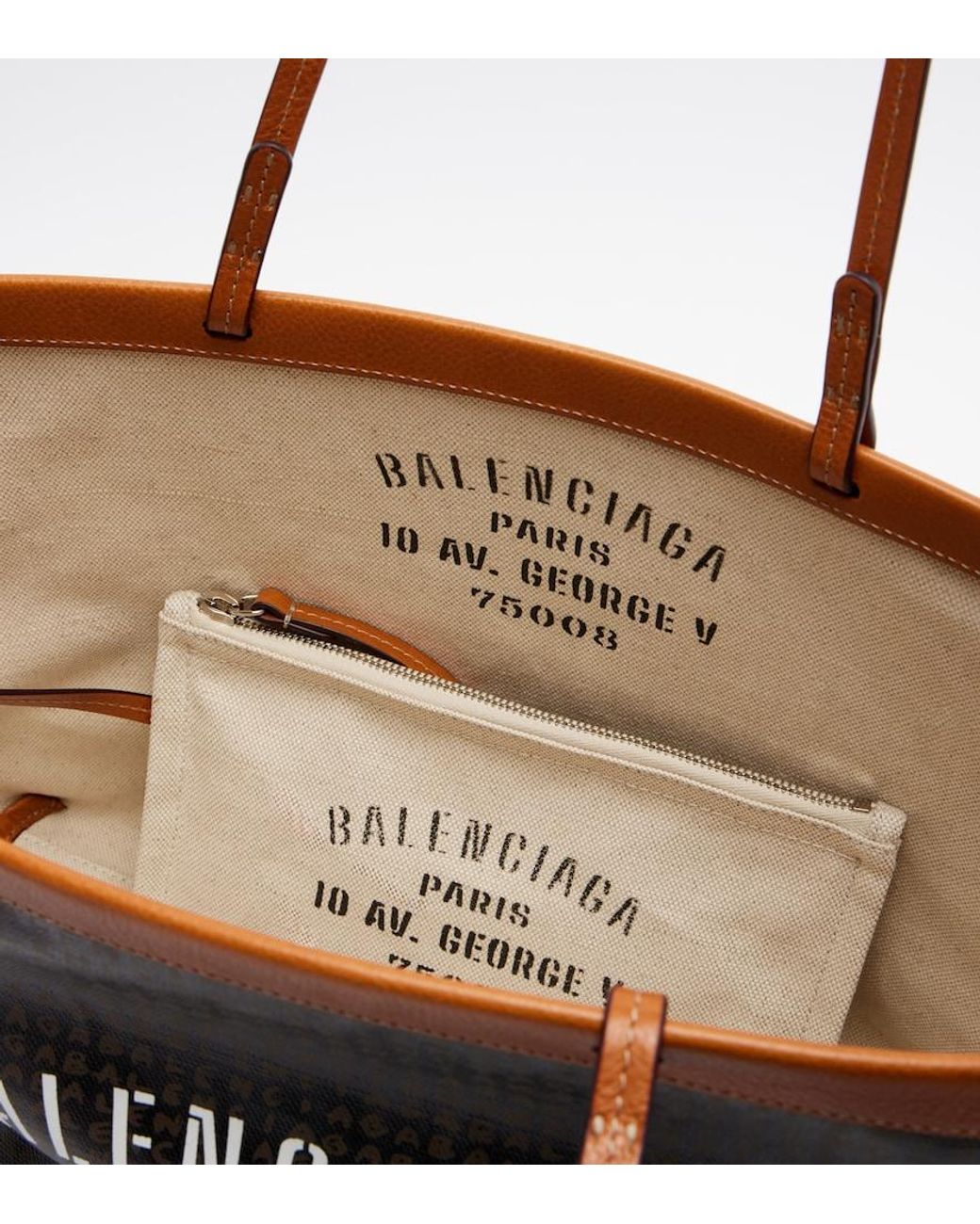 Balenciaga Black Select Medium Canvas Tote Bag
