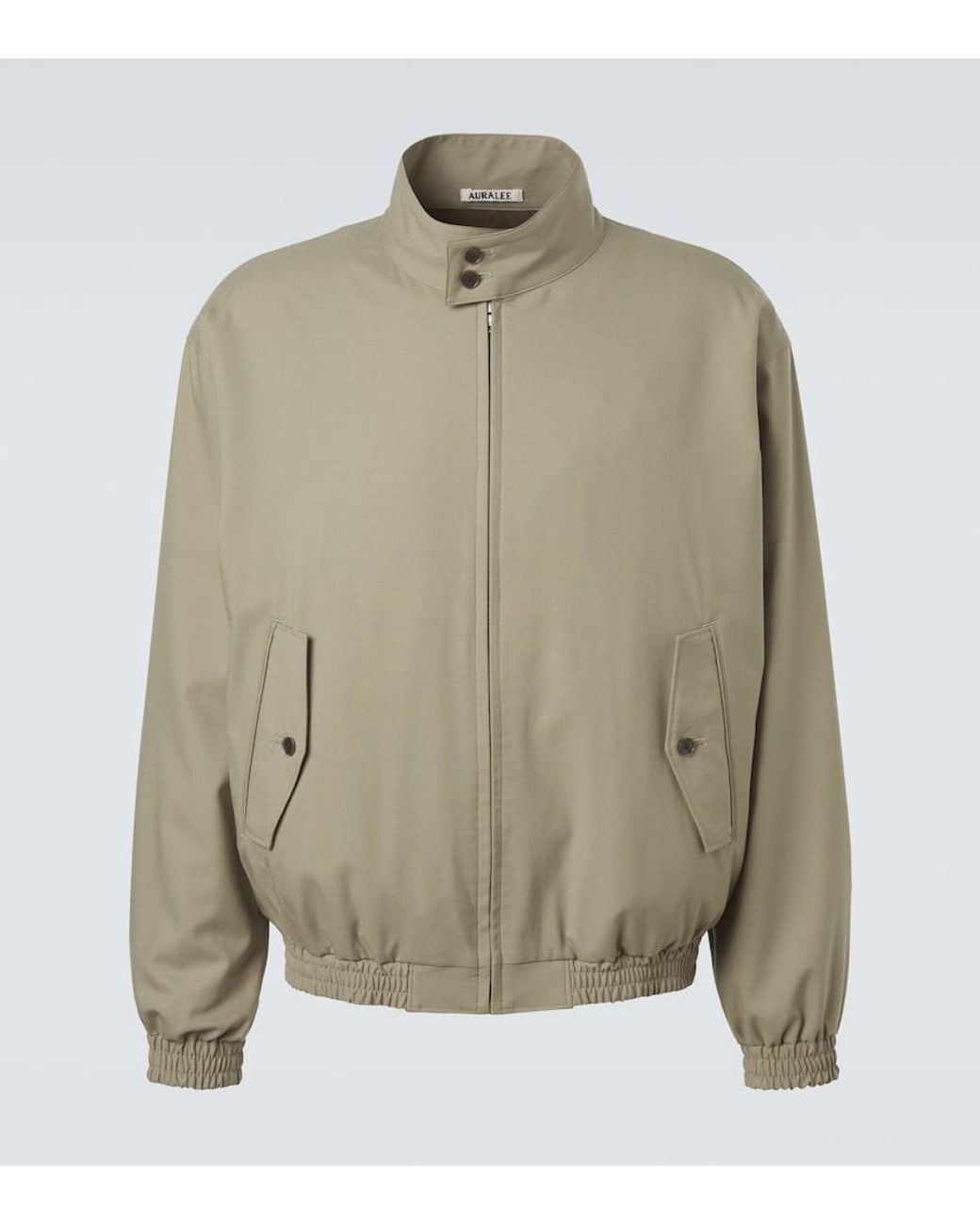 Auralee Green Wool Blouson Jacket for men