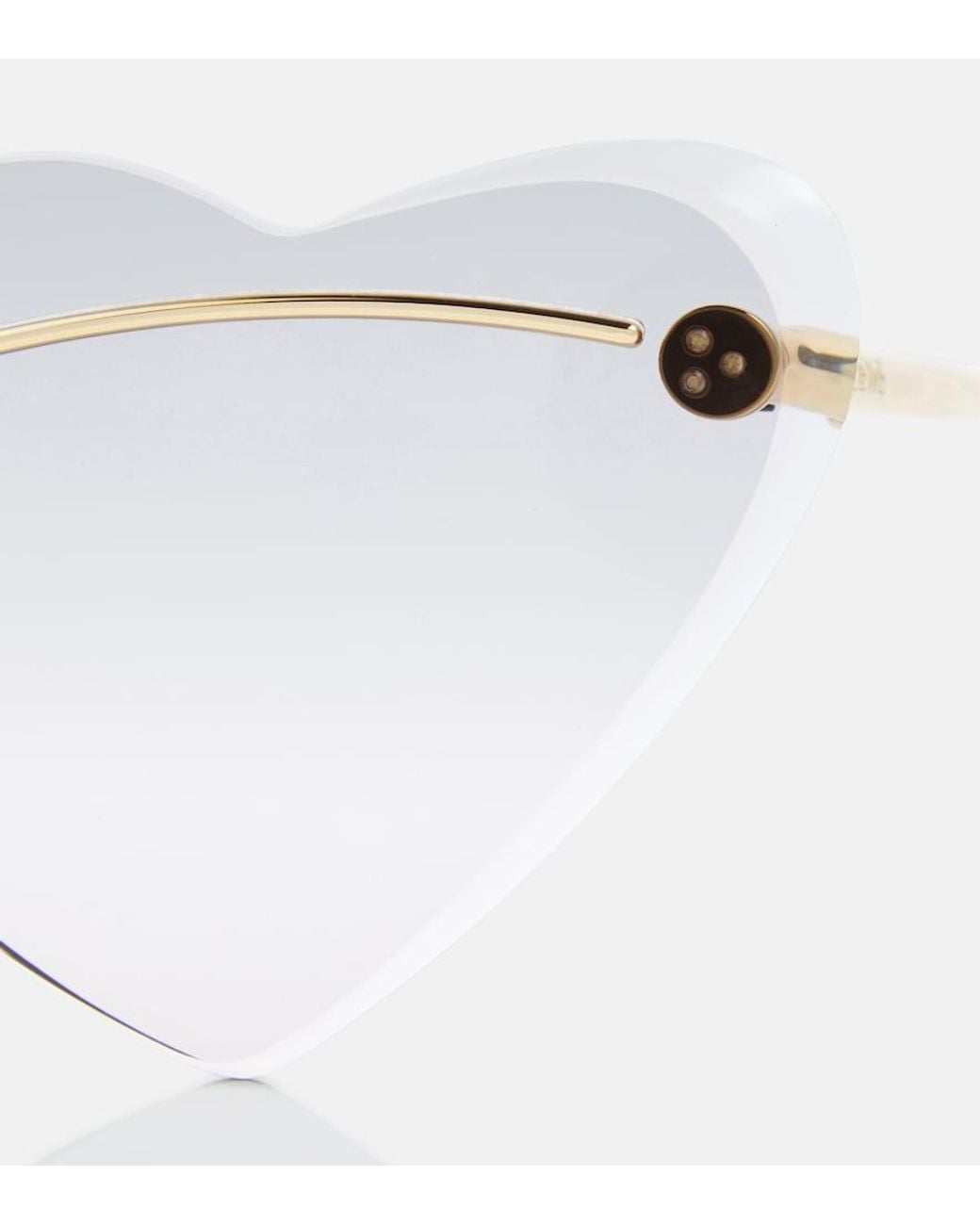 Loewe White Paula's Ibiza Heart-shaped Sunglasses