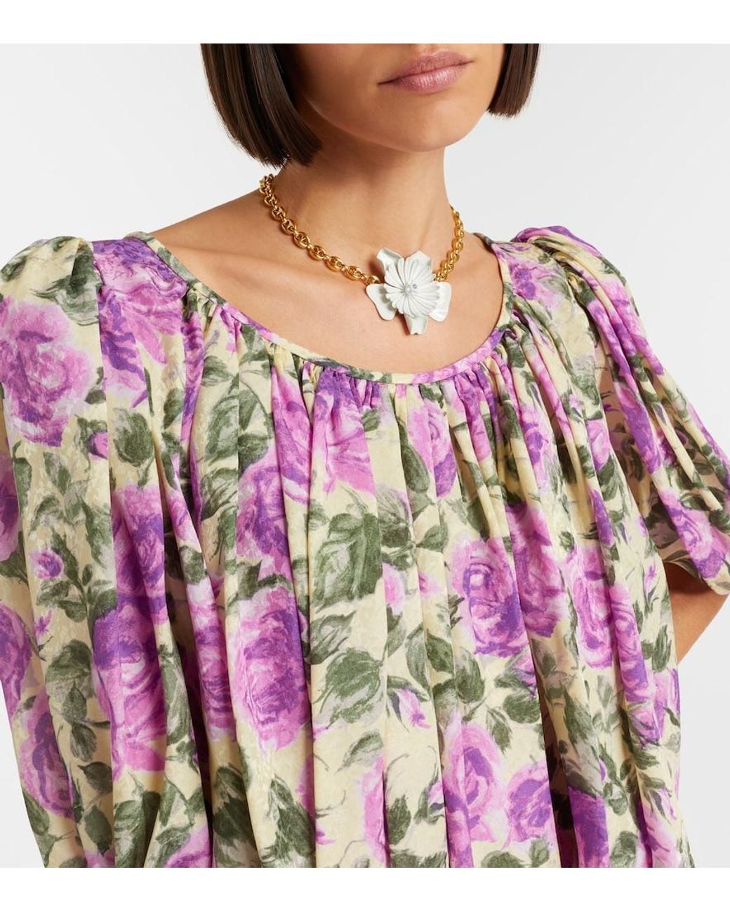 Chloé Metallic Choker Bloom