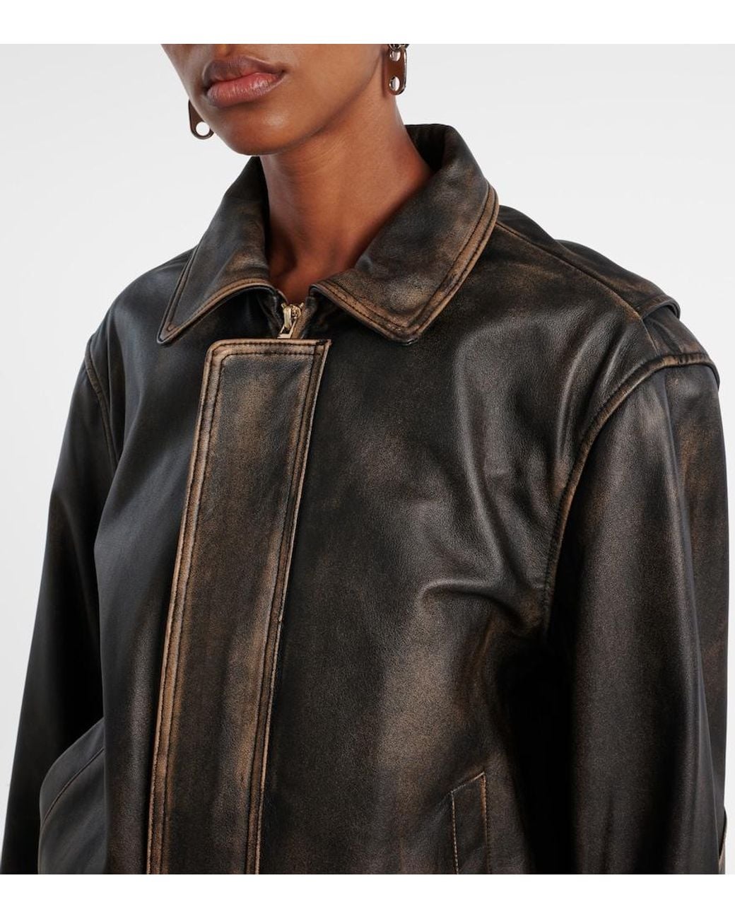 Chaqueta De Piel JACQUES WEI de color Black