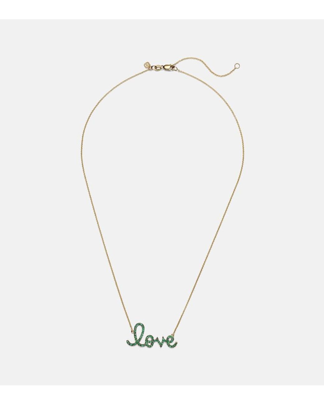 Sydney Evan White Love 14Kt Necklace With Diamonds