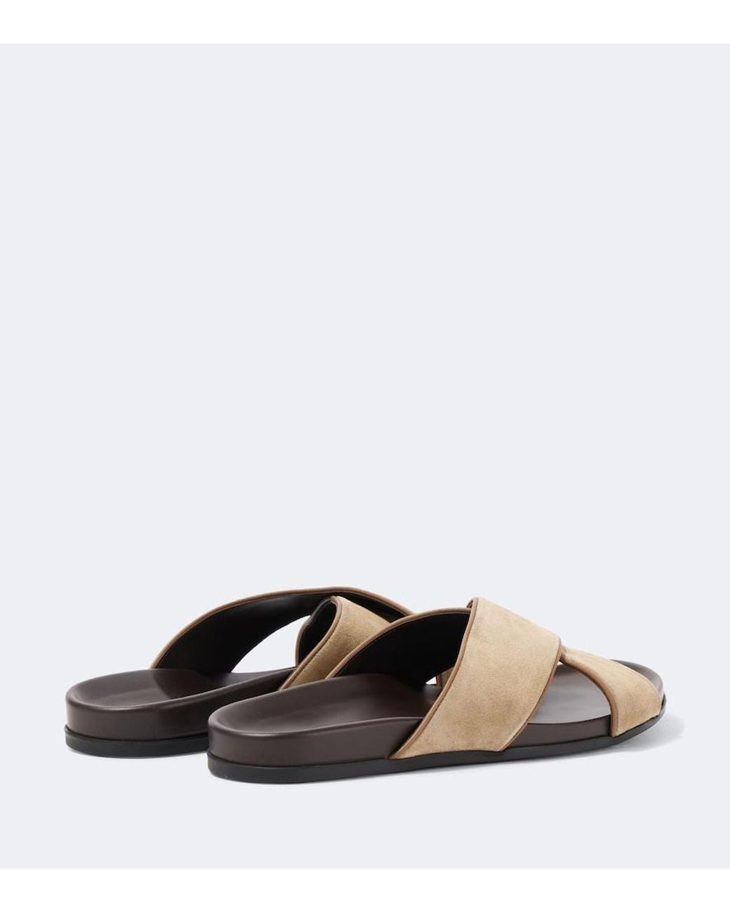 Manolo Blahnik Brown Chiltern Suede Slides for men