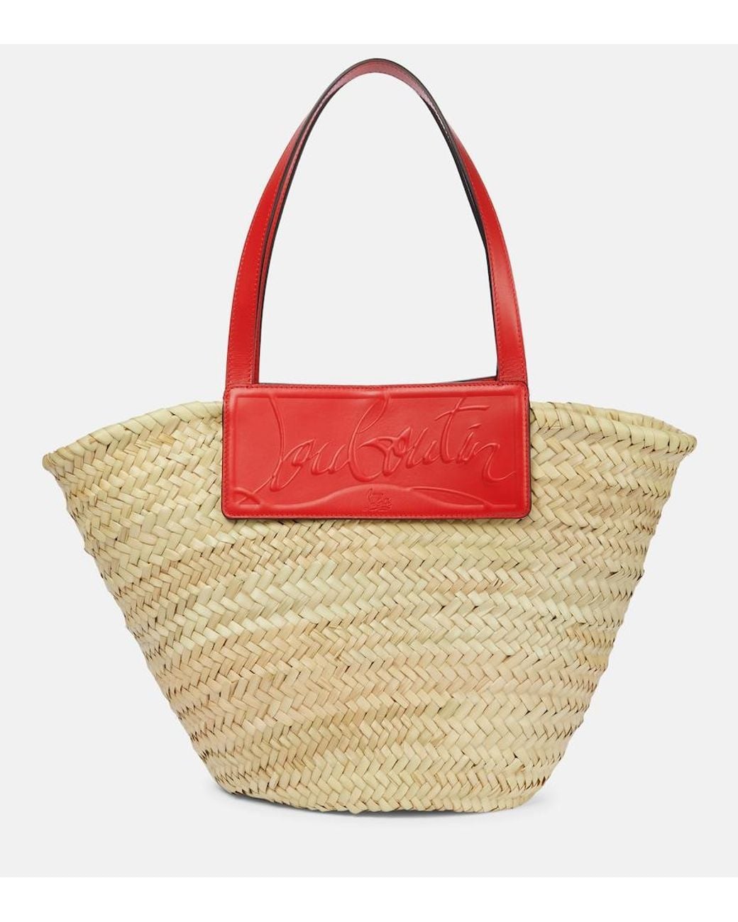 Christian Louboutin Pink Loubishore Woven Tote