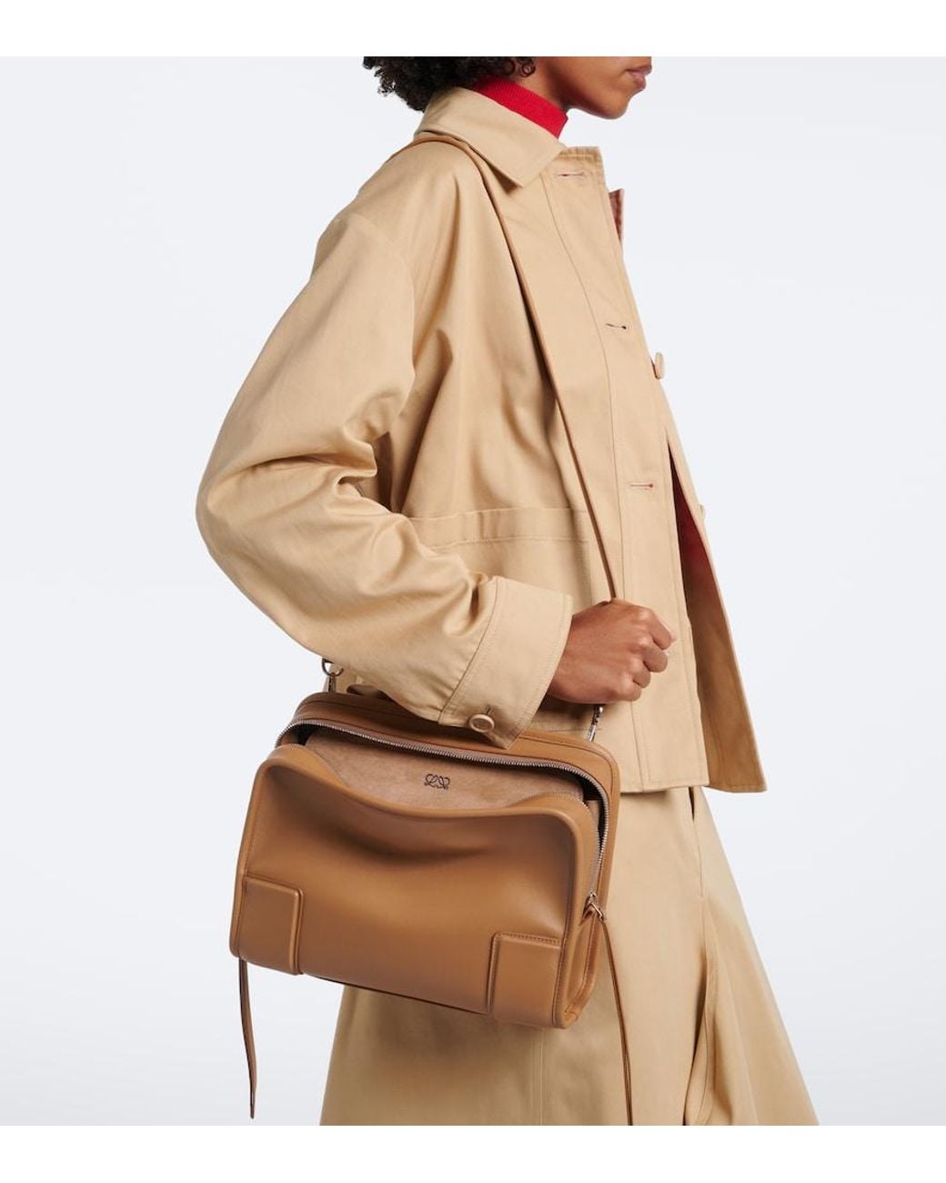 Loewe Brown Amazona 180 Medium Leather Top-Handle Bag