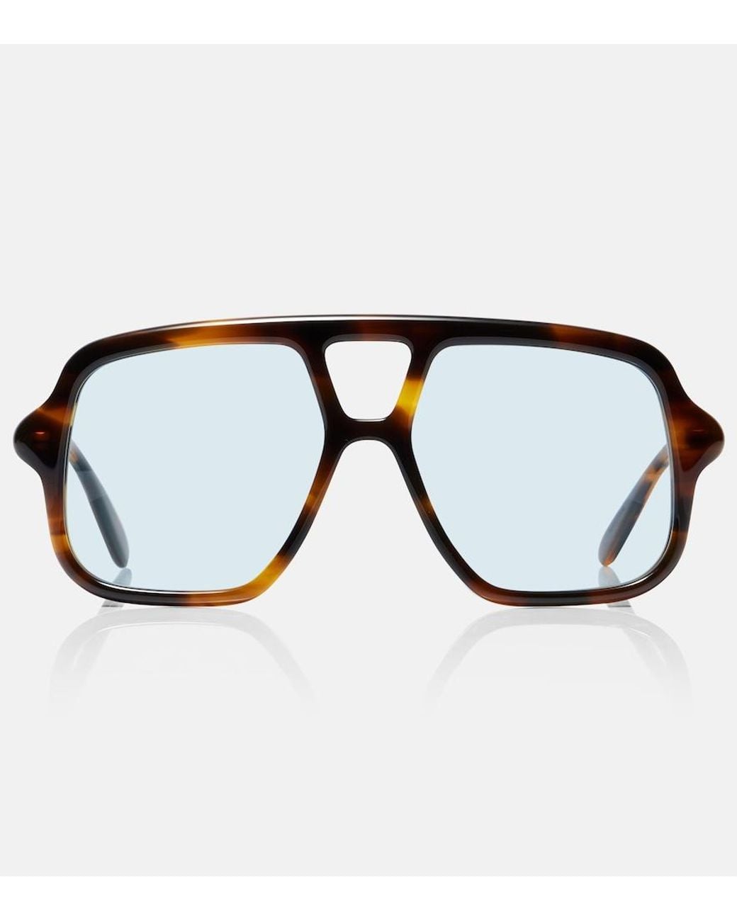 Loewe Black Slim Navigator Sunglasses