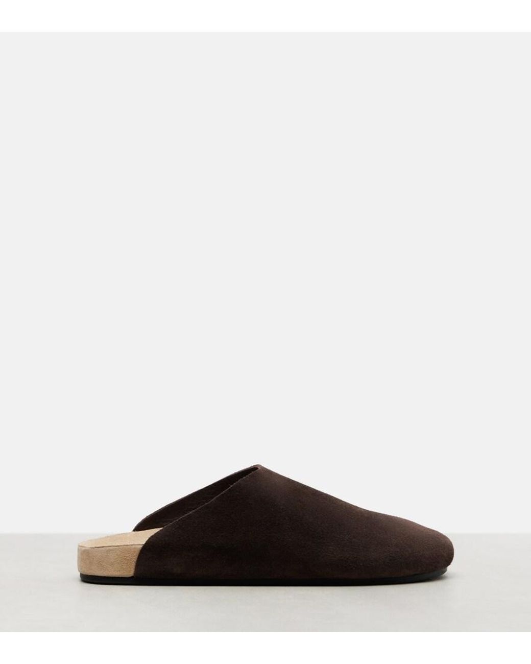 The Row Brown Hudson Two Suede Mules