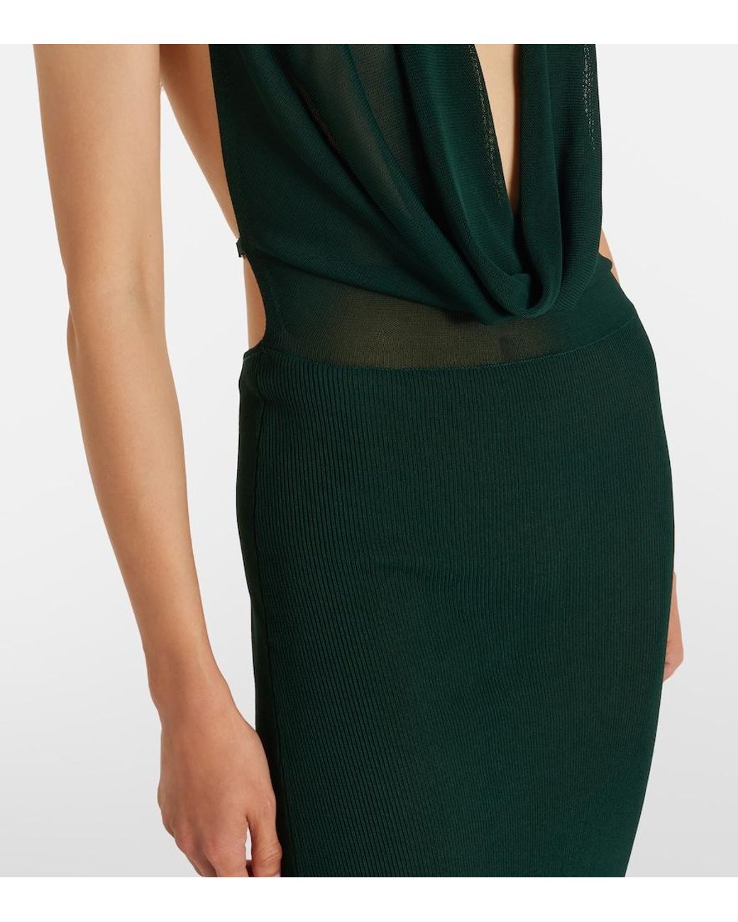 Robe Longue AYA MUSE en coloris Green