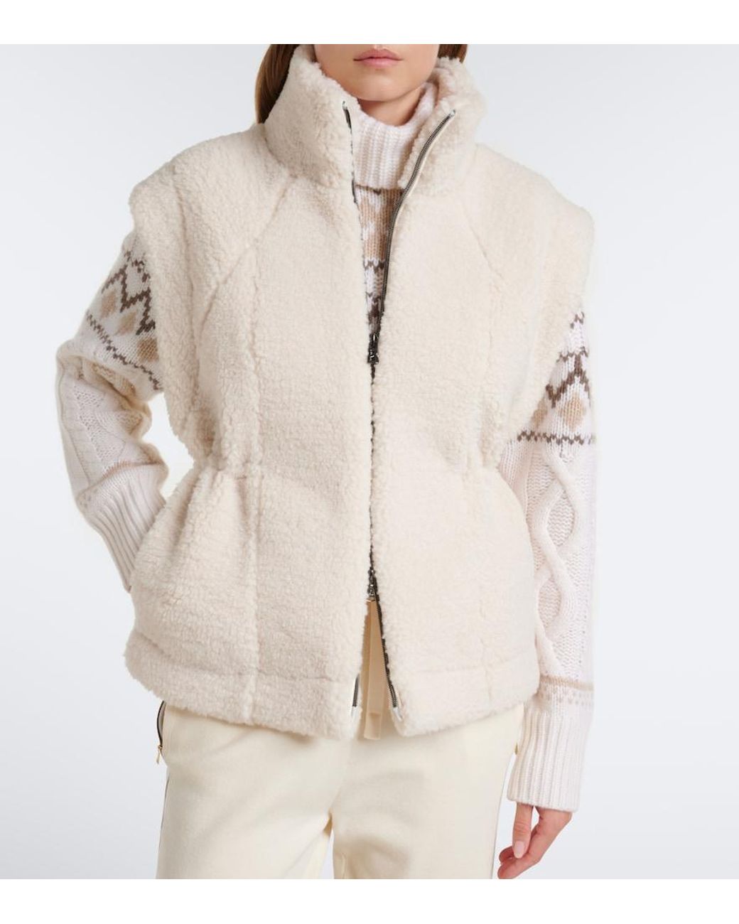 Bogner White Kylie Terry Vest