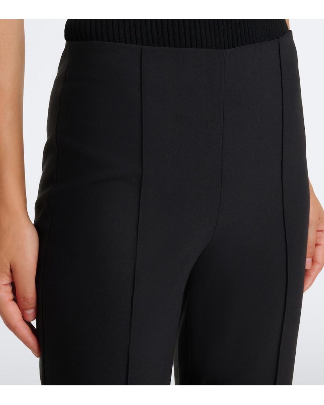 Vince Black Niki Cropped Flared Pants