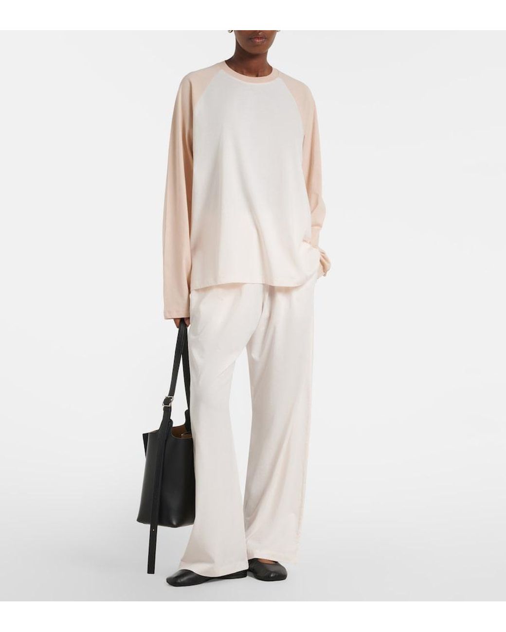 Wardrobe NYC White Cotton Jersey Sweatshirt